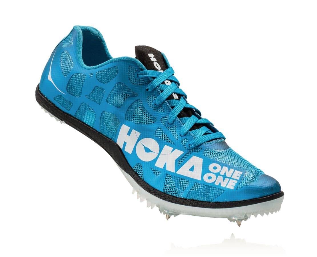 Pantofi Spikes Hoka One One Rocket Md Dama - Albastri / Albi | Romania RYKO84576